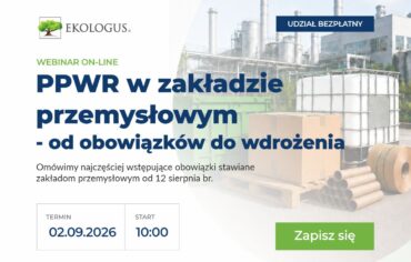 PPWR w zakładzie przemysłowym webinar ekologus